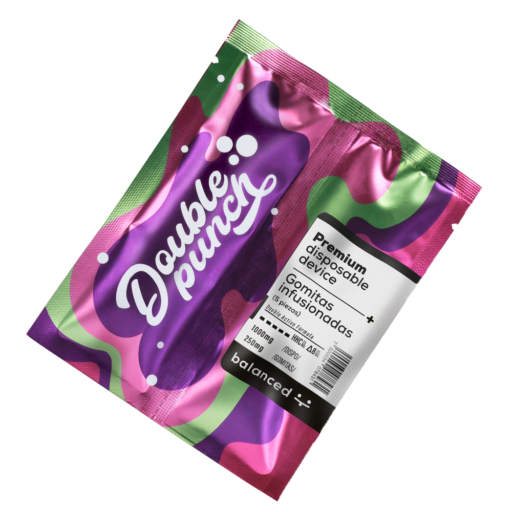 DoublePunch |Balanced | HHC 1000 mg | + 5 Gomitas ALTA POTENCIA GRATIS