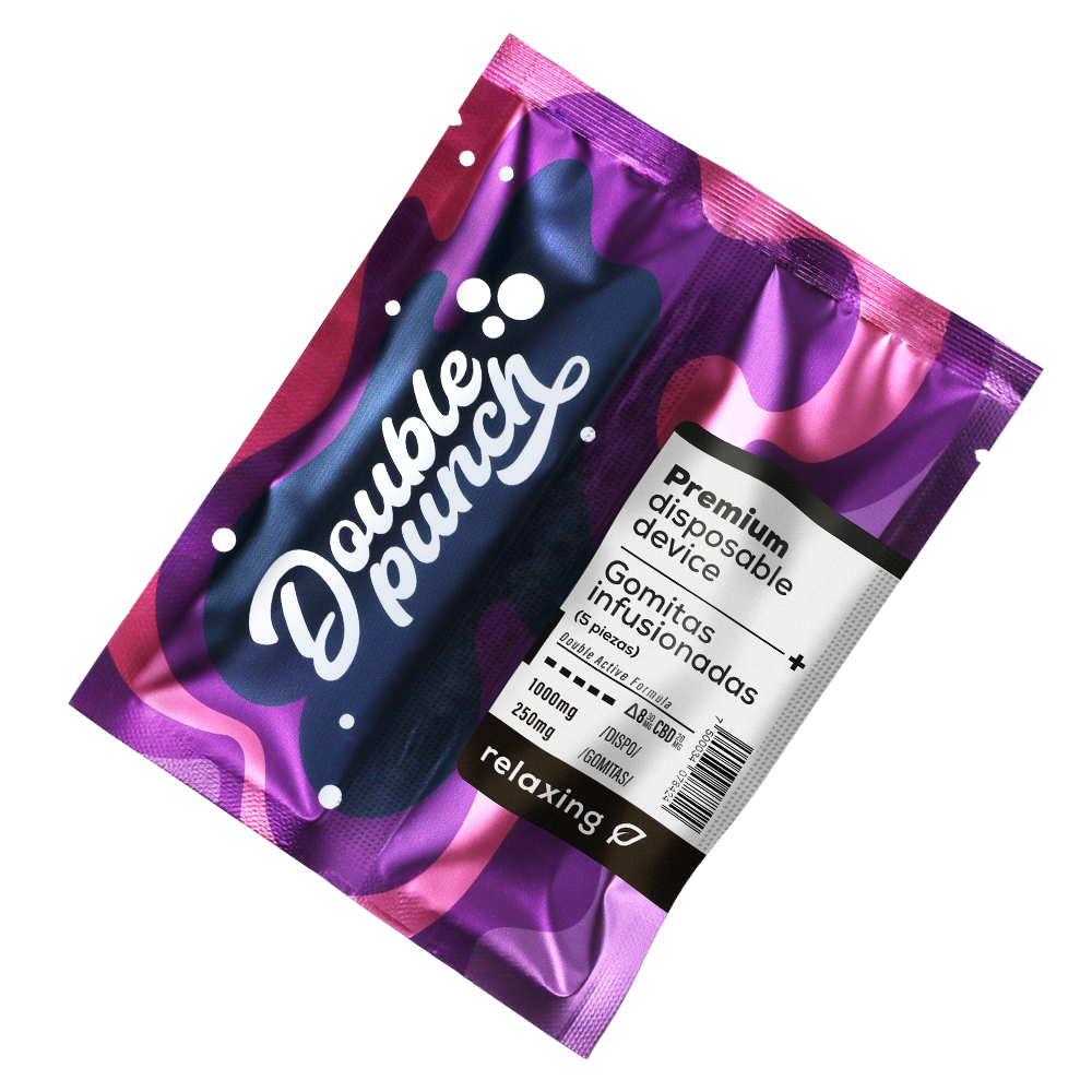 DoublePunch | Relaxing  | HHC 1000 mg | + 5 Gomitas ALTA POTENCIA GRATIS