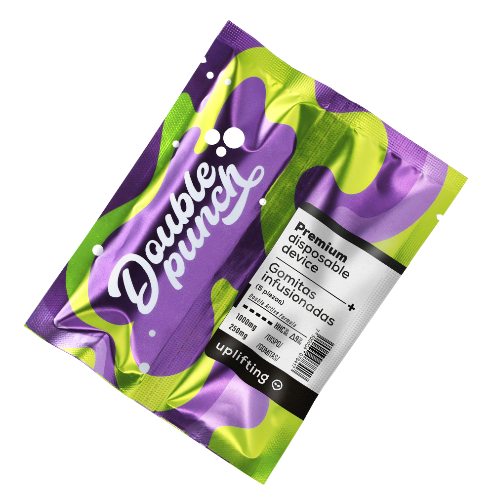 DoublePunch | Uplifting | HHC 1000mg  + 5 Gomitas ALTA POTENCIA GRATIS